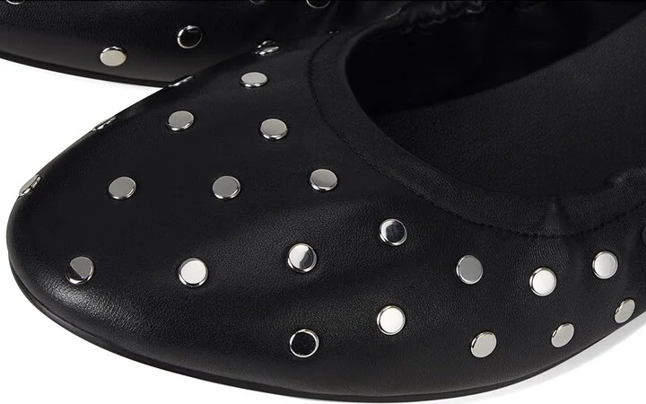 MICHAEL Michael Kors Amy Ballet Women's Shoes Black : 10 M, Leather/Rubber - Image 7