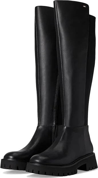 MICHAEL Michael Kors Asher Boots Women's Boots Black 2 : 7 M, Leather