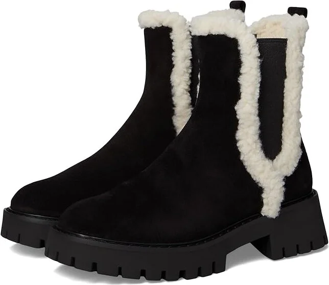 MICHAEL Michael Kors Asher Flat Bootie Women's Boots Black : 10 M, Leather