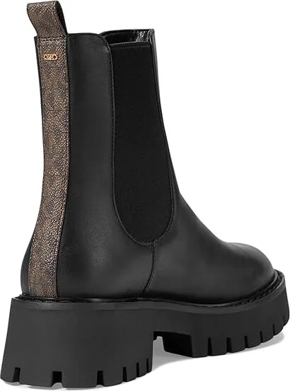 MICHAEL Michael Kors Asher Flat Bootie Women's Boots Brown/Black : 11 M, Leather - Image 4