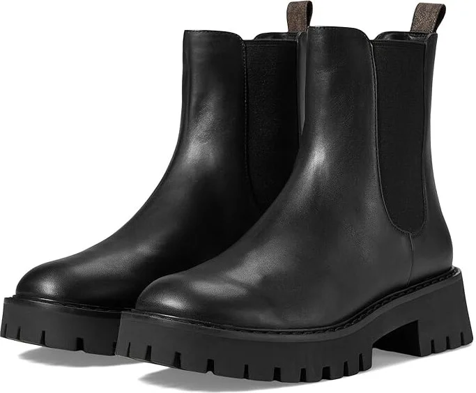 MICHAEL Michael Kors Asher Flat Bootie Women's Boots Brown/Black : 11 M, Leather