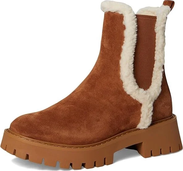 MICHAEL Michael Kors Asher Flat Bootie Women's Boots Luggage : 10 M, Leather - Image 5