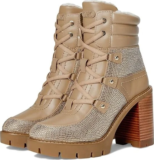 MICHAEL Michael Kors Asher Heeled Bootie Women's Boots Camel : 10 M