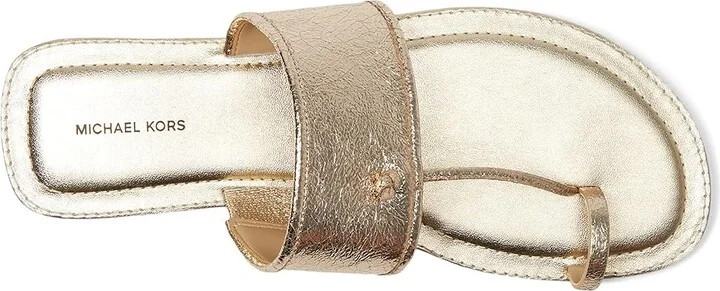 MICHAEL Michael Kors Ashtin Sandals Women's Sandals Pale Gold : 6.5 M, Leather - Image 2