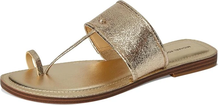 MICHAEL Michael Kors Ashtin Sandals Women's Sandals Pale Gold : 6.5 M, Leather - Image 5
