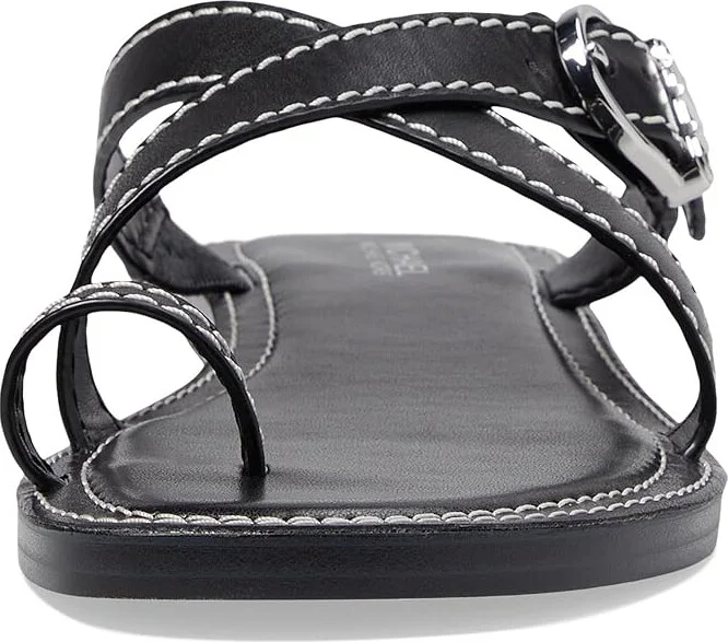MICHAEL Michael Kors Ashton Flat Thong Women's Sandals Black : 7 M, Leather/Rubber - Image 2