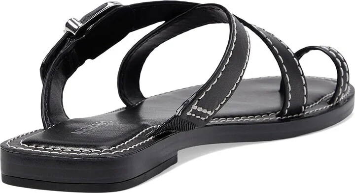 MICHAEL Michael Kors Ashton Flat Thong Women's Sandals Black : 7 M, Leather/Rubber - Image 4