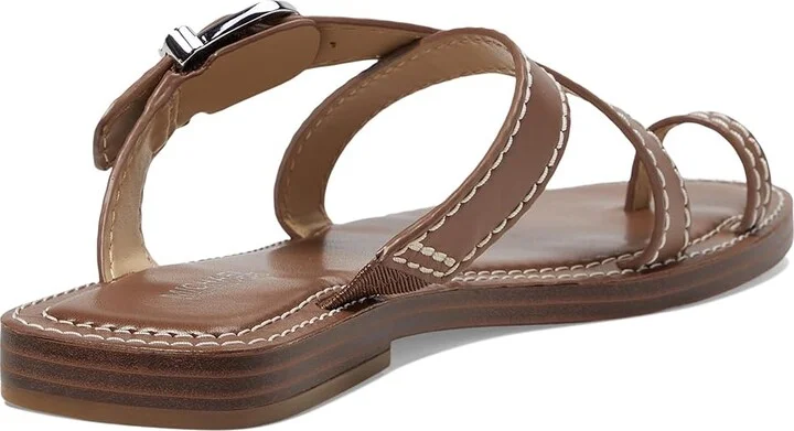 MICHAEL Michael Kors Ashton Flat Thong Women's Sandals Luggage : 7 M, Leather/Rubber - Image 4