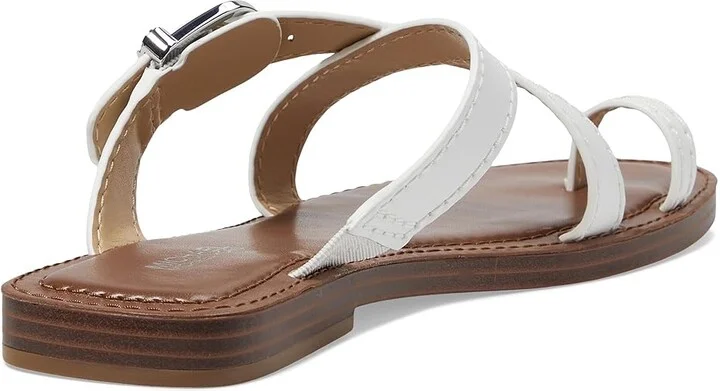 MICHAEL Michael Kors Ashton Flat Thong Women's Sandals Optic White : 7 M, Leather/Rubber - Image 4