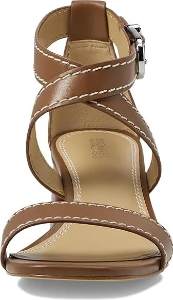 MICHAEL Michael Kors Ashton Mid Sandal Women's Sandals Luggage : 8 M, Leather - Image 2