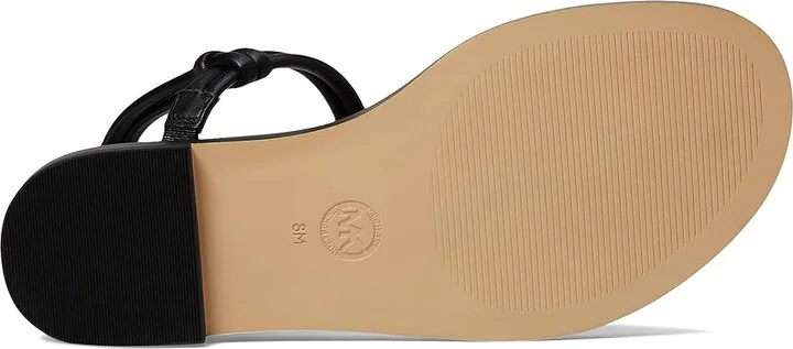 MICHAEL Michael Kors Astra Thong Women's Sandals Black : 9 M, Leather - Image 3