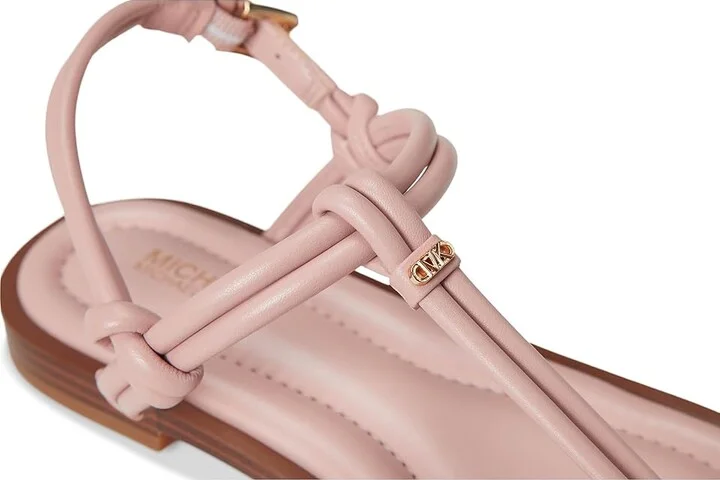 MICHAEL Michael Kors Astra Thong Women's Sandals Smokey Rose : 9 M, Leather - Image 7