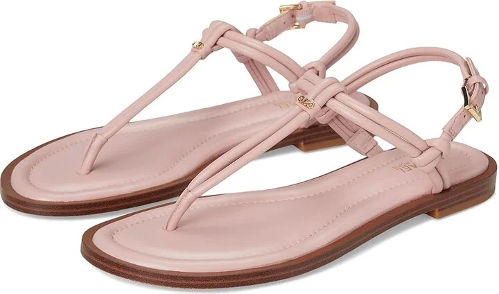 MICHAEL Michael Kors Astra Thong Women's Sandals Smokey Rose : 9 M, Leather