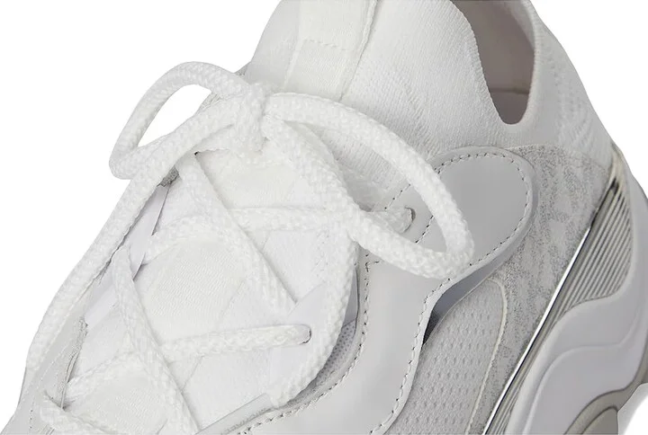MICHAEL Michael Kors Atlas Knit Trainer Women's Shoes Bright White : 7.5 M - Image 7
