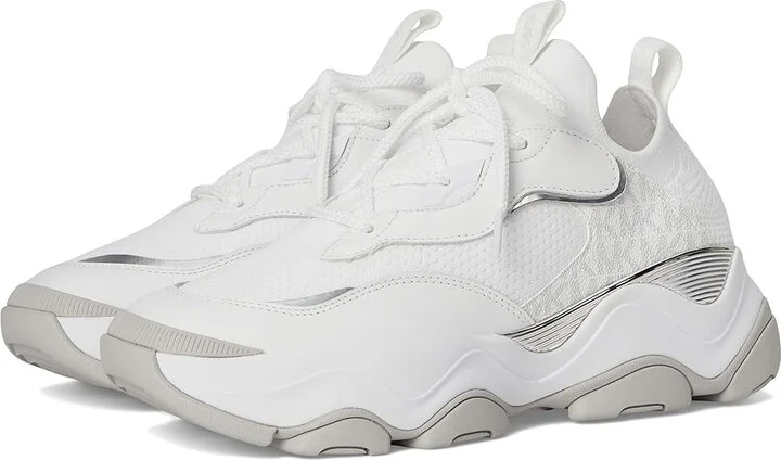 MICHAEL Michael Kors Atlas Knit Trainer Women's Shoes Bright White : 7.5 M