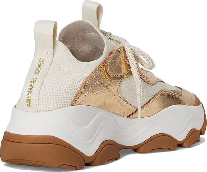 MICHAEL Michael Kors Atlas Knit Trainer Women's Shoes Pale Gold : 9.5 M - Image 4