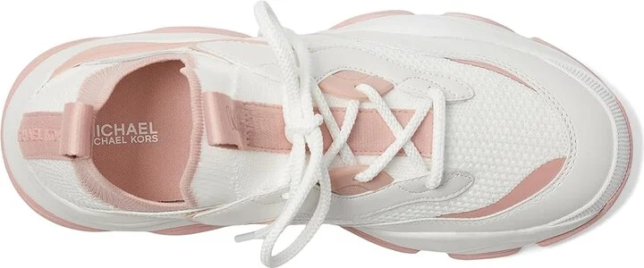 MICHAEL Michael Kors Atlas Knit Trainer Women's Shoes Smokey Rose : 7.5 M, Synthetic - Image 2