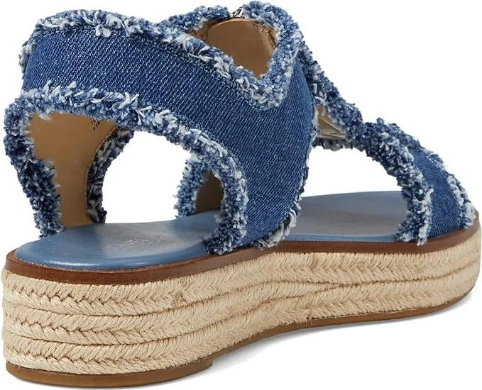 MICHAEL Michael Kors Berkley Espadrille Women's Sandals Denim : 7.5 M, Leather - Image 4