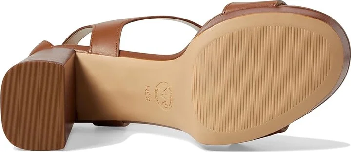 MICHAEL Michael Kors Berkley Mid Sandal Women's Sandals Luggage : 8 M, Leather - Image 3
