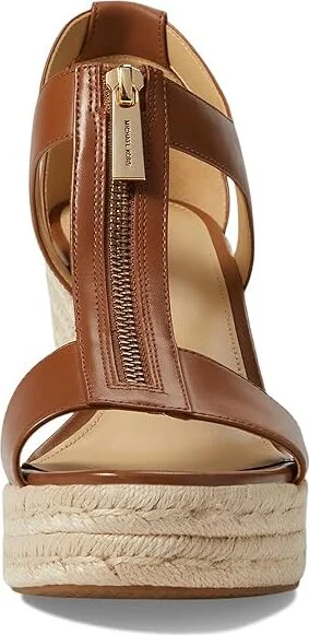 MICHAEL Michael Kors Berkley Mid Wedge Women's Shoes Luggage : 5.5 M, Synthetic - Image 2