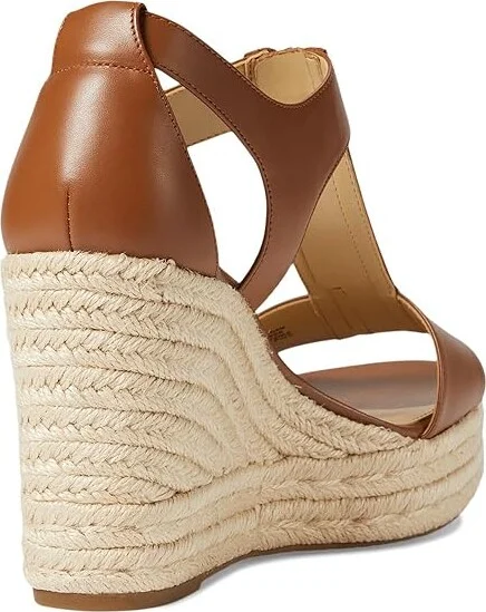 MICHAEL Michael Kors Berkley Mid Wedge Women's Shoes Luggage : 5.5 M, Synthetic - Image 4