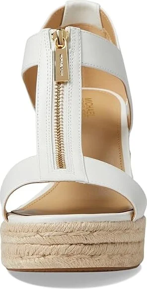 MICHAEL Michael Kors Berkley Mid Wedge Women's Shoes Optic White 1 : 6.5 M, Synthetic - Image 2