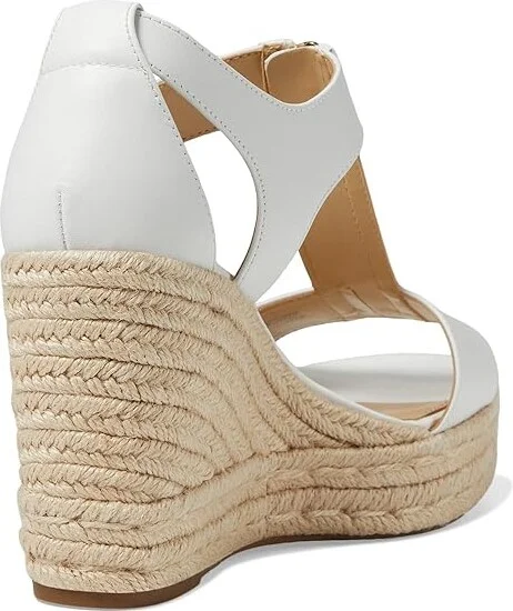 MICHAEL Michael Kors Berkley Mid Wedge Women's Shoes Optic White 1 : 6.5 M, Synthetic - Image 4