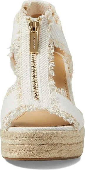 MICHAEL Michael Kors Berkley Mid Wedge Women's Shoes Optic White : 10 M, Synthetic - Image 2