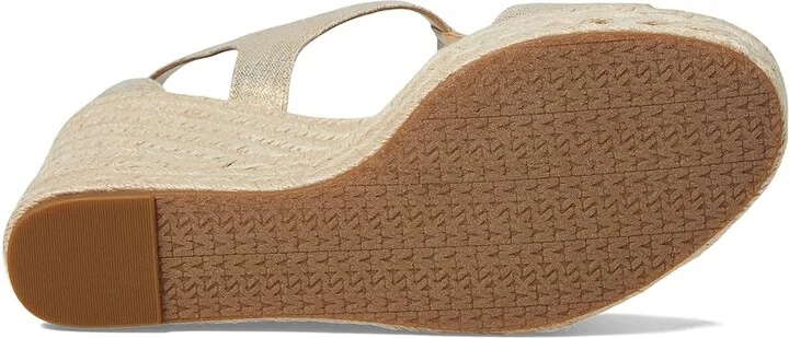 MICHAEL Michael Kors Berkley Mid Wedge Women's Shoes Pale Gold 1 : 9 M, Synthetic - Image 3
