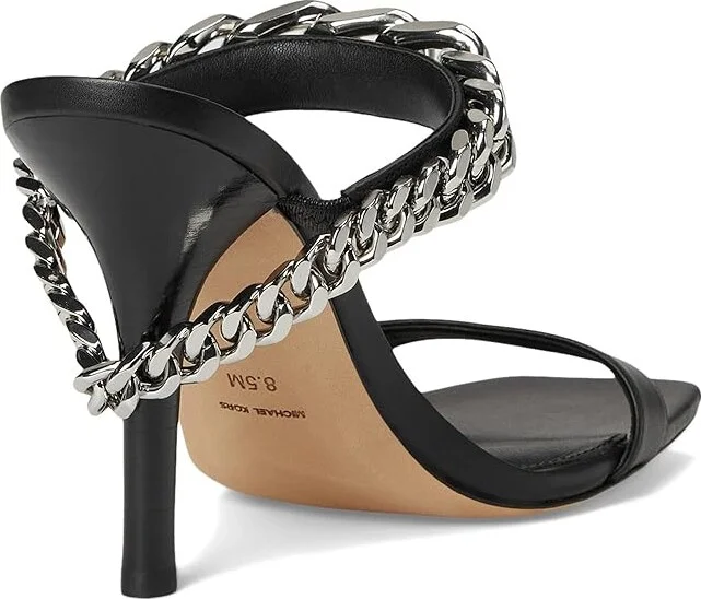 MICHAEL Michael Kors Bianca High Sandal Women's Sandals Black : 7 M, Leather - Image 4