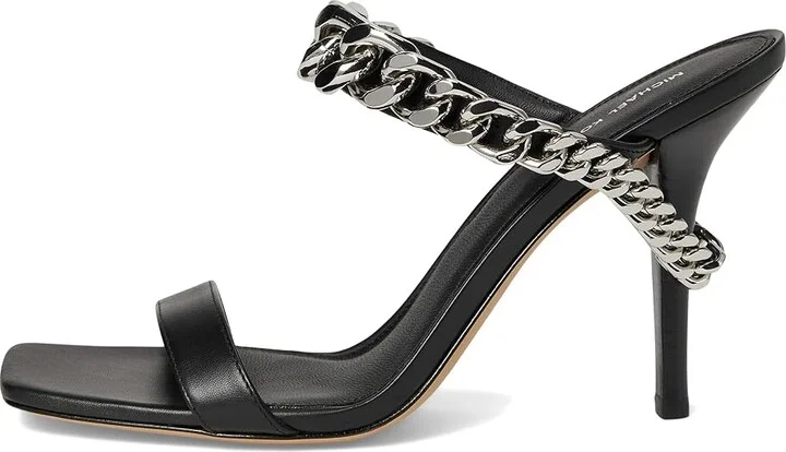 MICHAEL Michael Kors Bianca High Sandal Women's Sandals Black : 7 M, Leather - Image 6