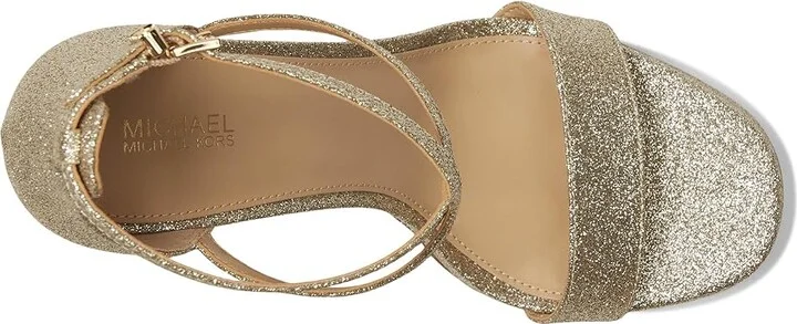MICHAEL Michael Kors Cami Platform Women's Sandals Pale Gold : 7 M, Leather/Rubber - Image 2