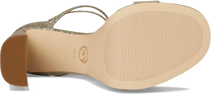 MICHAEL Michael Kors Cami Platform Women's Sandals Pale Gold : 7 M, Leather/Rubber - Image 3