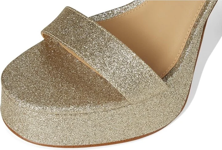 MICHAEL Michael Kors Cami Platform Women's Sandals Pale Gold : 7 M, Leather/Rubber - Image 7