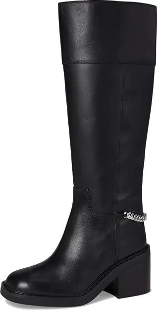MICHAEL Michael Kors Carlisle Boot - Wide shaft Women's Boots Black : 9 M, Leather - Image 5