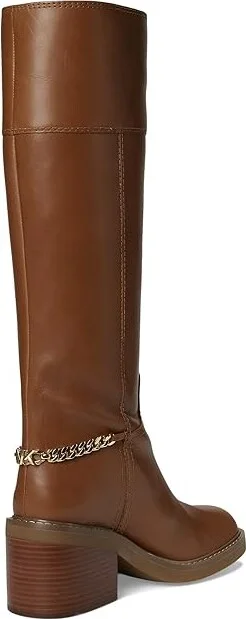 MICHAEL Michael Kors Carlisle Boots Women's Boots Luggage : 9 M, Leather/Rubber - Image 4