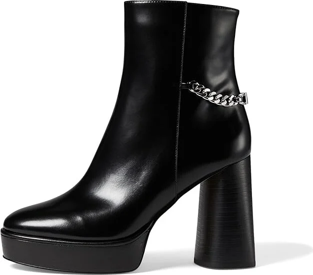 MICHAEL Michael Kors Carlisle Platform Bootie Women's Boots Black : 9 M, Leather - Image 6