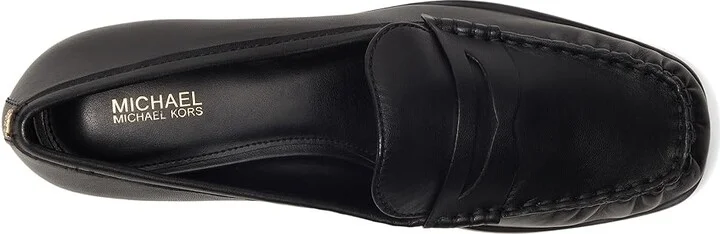 MICHAEL Michael Kors Carlson Loafer Women's Flat Shoes Black 2 : 9 M, Leather/Rubber - Image 2