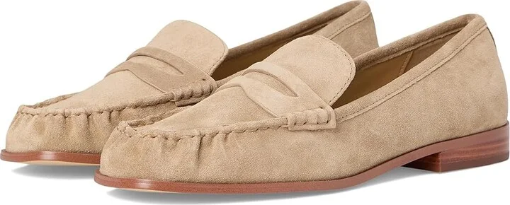 MICHAEL Michael Kors Carlson Loafer Women's Flat Shoes Husk : 8 M, Leather/Rubber