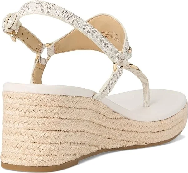 MICHAEL Michael Kors Casey Wedge Women's Shoes Vanilla : 10 M, Leather - Image 4