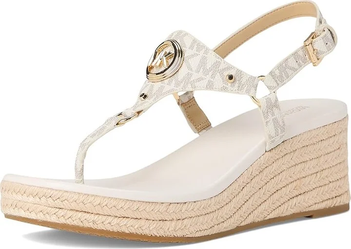 MICHAEL Michael Kors Casey Wedge Women's Shoes Vanilla : 10 M, Leather - Image 5