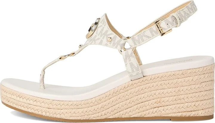 MICHAEL Michael Kors Casey Wedge Women's Shoes Vanilla : 10 M, Leather - Image 6
