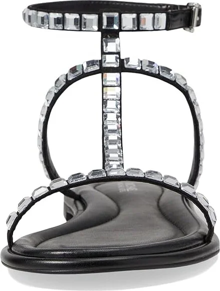 MICHAEL Michael Kors Celia Flat Sandal Women's Shoes Black : 7 M, Synthetic/Textile - Image 2