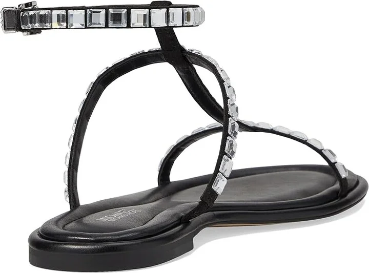 MICHAEL Michael Kors Celia Flat Sandal Women's Shoes Black : 7 M, Synthetic/Textile - Image 4