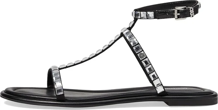 MICHAEL Michael Kors Celia Flat Sandal Women's Shoes Black : 7 M, Synthetic/Textile - Image 5