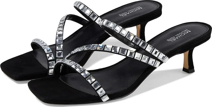 MICHAEL Michael Kors Celia Kitten Slide Women's Shoes Black 1 : 6.5 M