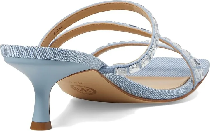 MICHAEL Michael Kors Celia Kitten Slide Women's Shoes Blue Haze : 7.5 M - Image 4