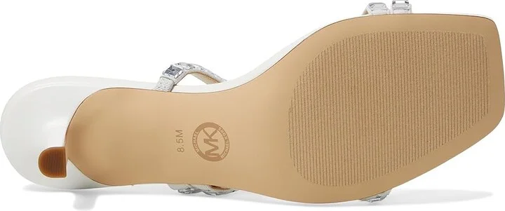 MICHAEL Michael Kors Celia Kitten Slide Women's Shoes Optic White : 10 M - Image 3