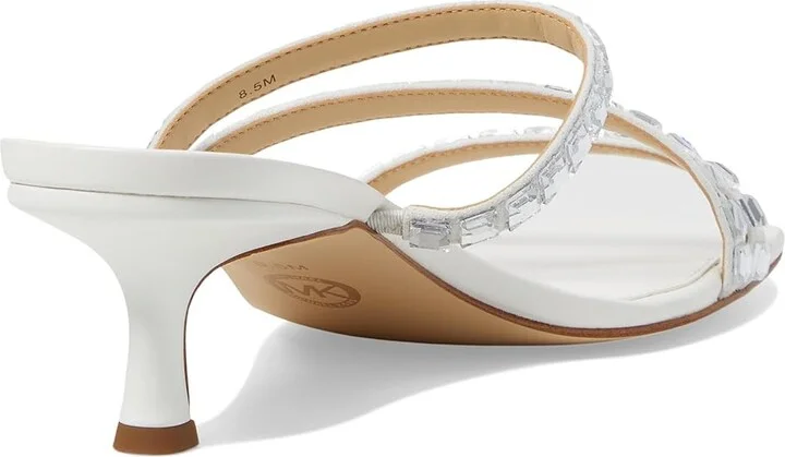 MICHAEL Michael Kors Celia Kitten Slide Women's Shoes Optic White : 10 M - Image 4