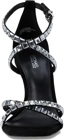 MICHAEL Michael Kors Celia Strappy Sandal Women's Shoes Black : 5.5 M, Leather/Synthetic/Textile - Image 2